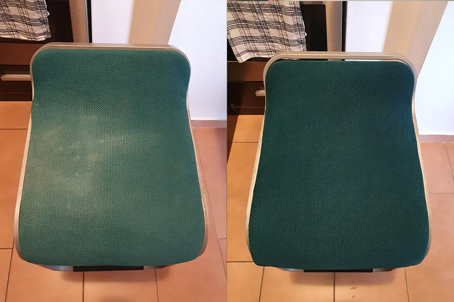 Dubinsko pranje namestaja pre i posle Grean Clean 02